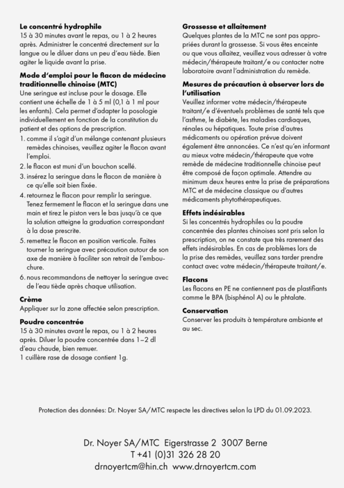  Patienteninformation Notice d'emballage